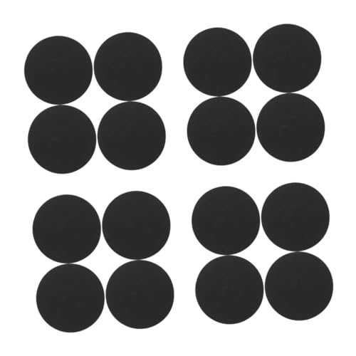 ABOOFAN 16 Stck. Schwammaufkleber Schwammschallabsorber Schwamm-Isolationspads Eva Schwammmatte EVA -Schallabsorber schallabsorbierende Polster Vibrationsmatte Soundpad Schwarz von ABOOFAN