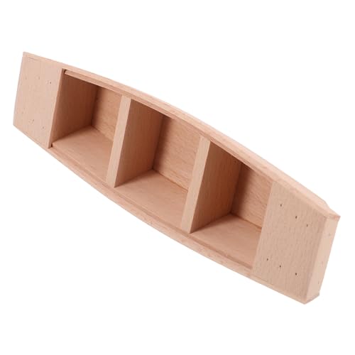 ABOOFAN 1Stück Holzboot Modell Miniatur Imitation Fischerboot Dekoration für Garten und Bonsai Hochwertiges Holzmaterial Realistische Form und Verarbeitung von ABOOFAN