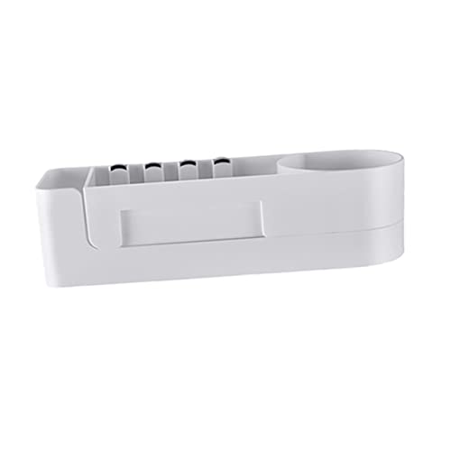 ABOOFAN Wandmontierter Duschregal Selbstklebendes Badezimmerregal Weiß Stark Belastbar Kein Bohren Badezimmer Organizer Für Shampoo Duschgel Und Seife von ABOOFAN