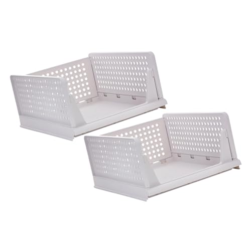 ABOOFAN 2 STÜCK Stapelhafte Kunststoff Kleiderschubladen Belüftete Aufbewahrungsbox mit Mehreren Fächern Stabiler Schrank Organizer für Kleidung Kommode Innenregal Wiederverwendbar und ABOOFAN 2 STÜCK Stapelhafte Kunststoff Kleiderschubladen Belüftete Aufbewahrungsbox mit Mehreren Fächern Stabiler Schrank Organizer für Kleidung Kommode Innenregal Wiederverwendbar und von ABOOFAN