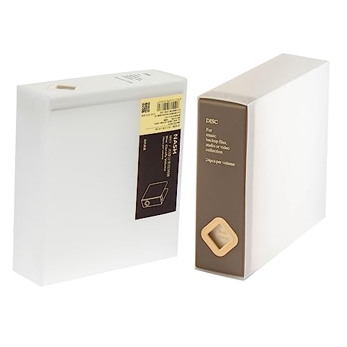ABOOFAN 2 STÜCK Teiliges CD Aufbewahrungsbox Beschriftungskarten und Sicherem Nut Design Staubgeschützt und Platzsparend für Schlafzimmer Auto und Zuhause Beige und Braun ABOOFAN 2 STÜCK Teiliges CD Aufbewahrungsbox Beschriftungskarten und Sicherem Nut Design Staubgeschützt und Platzsparend für Schlafzimmer Auto und Zuhause Beige und Braun von ABOOFAN