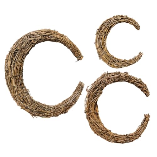 ABOOFAN 2 Sätze Mondranken-Ring-Dekoration Weinzweig Kranz Weihnachtsweinrebenkranz Kranzrahmen Mond Weinkranz Basis Weihnachtsgirlande Kranz Liefert Korb Light Brown Rattan 3 Stück * 2 ABOOFAN 2 Sätze Mondranken-Ring-Dekoration Weinzweig Kranz Weihnachtsweinrebenkranz Kranzrahmen Mond Weinkranz Basis Weihnachtsgirlande Kranz Liefert Korb Light Brown Rattan 3 Stück * 2 von ABOOFAN