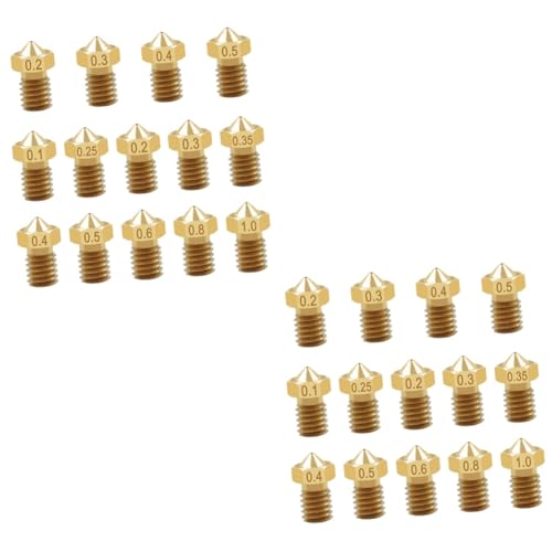 ABOOFAN 2 Sätze Teiliges Drucker Düsen Aus Messing Gewinde Extruder Düse Für Zubehör Für Drucker 14 Stück * 2 ABOOFAN 2 Sätze Teiliges Drucker Düsen Aus Messing Gewinde Extruder Düse Für Zubehör Für Drucker 14 Stück * 2 von ABOOFAN