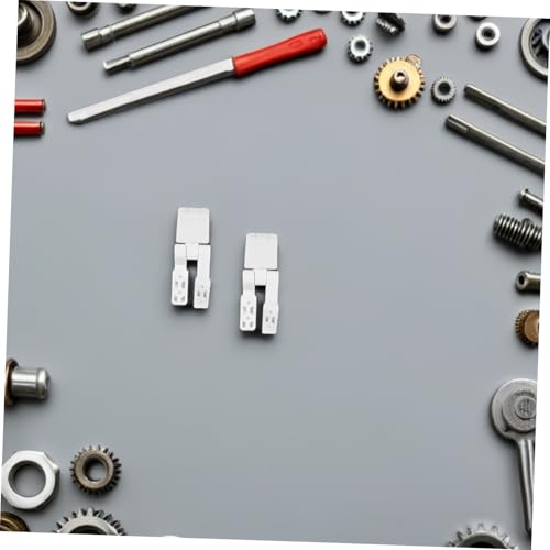 ABOOFAN 2 Sätze Wc-sitz Scharniere Weiß Kunststoff Ersatz mit Schrauben Muttern Montagesatz Robust für Schnelle Reparatur und Stabile Befestigung Toilettensitz Ersatzteile Kit von ABOOFAN