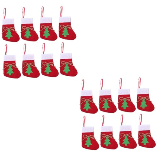 ABOOFAN 2 Sätze Weihnachtsstrümpfe Messer Und Gabeltasche Besteckhalter Weihnachtsstrumpf Ornamente Weihnachts Bestecktablett Für Schubladen Kommoden Organizer 8 Stück * 2 von ABOOFAN