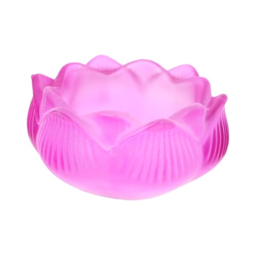 ABOOFAN 2stücke Delikate Kerzenhalter Aus Glas Elegante Lotus-kerzenständer Für Tischdekoration Für Religiöse Anlässe Und Festliche Feierlichkeiten Farbverlauf von ABOOFAN