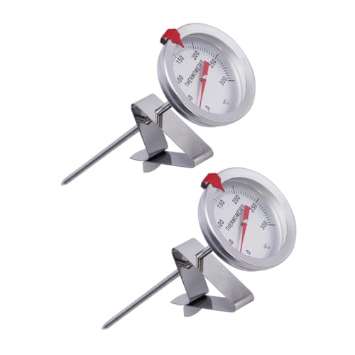 ABOOFAN 2 Stück Edelstahl Lebensmittelsensor Thermometer Hohe Temperaturbeständigkeit Präzise Messung für Grill Fleisch Bbq Küche Haushalt von ABOOFAN