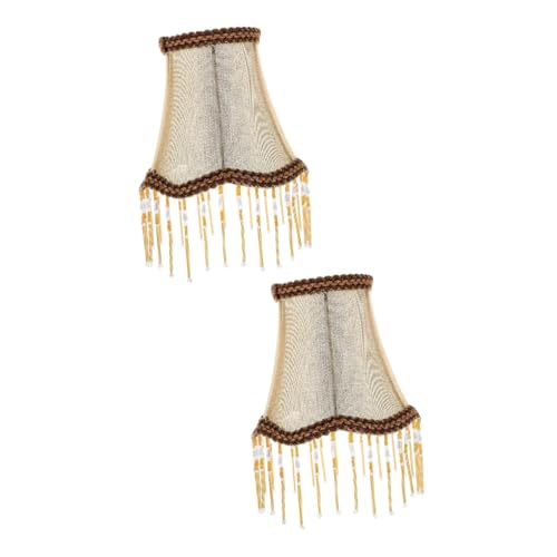 ABOOFAN 2 Stück Europäischer Lampenschirm für Tischlampen Wasserdichtes Design Innendekoration für Schlafzimmer Wohnzimmer und ABOOFAN 2 Stück Europäischer Lampenschirm für Tischlampen Wasserdichtes Design Innendekoration für Schlafzimmer Wohnzimmer und von ABOOFAN