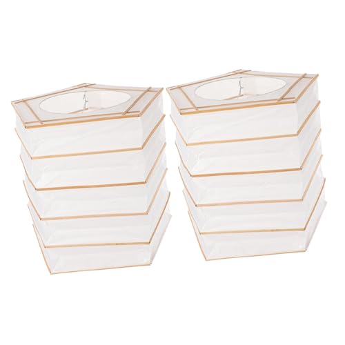 ABOOFAN 2 Stück Faltbare Papierlampenschirme Rechteckig Origami Lampion Decke Dekoration Weiß Vielseitig Leicht für Innen Außen Party Hochzeit von ABOOFAN