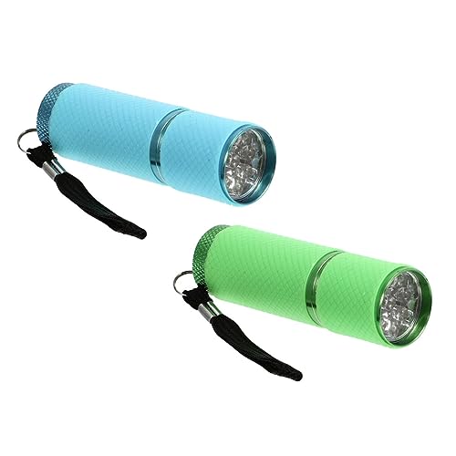 ABOOFAN 2 Stück Fluoreszierende Nagelkunst Erkennungslampe Tragbare LED Taschenlampe für Maniküre Kosmetik für Erkennen von Fluoreszenz und Währungen Grün und Blau ABOOFAN 2 Stück Fluoreszierende Nagelkunst Erkennungslampe Tragbare LED Taschenlampe für Maniküre Kosmetik für Erkennen von Fluoreszenz und Währungen Grün und Blau von ABOOFAN