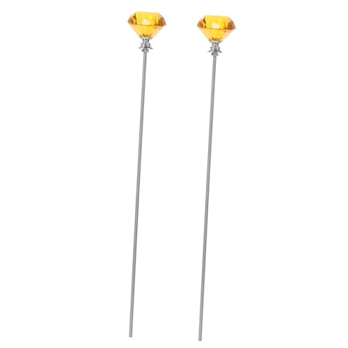 ABOOFAN 2 Stück Gartenstäbe mit Funkelndem Kristallkopf Dekorative Pflanzstäbe aus Metall mit Langem Gewindebolzen für Blumentöpfe Feengärten und Außenbereich-deko ABOOFAN 2 Stück Gartenstäbe mit Funkelndem Kristallkopf Dekorative Pflanzstäbe aus Metall mit Langem Gewindebolzen für Blumentöpfe Feengärten und Außenbereich-deko von ABOOFAN