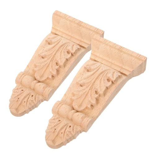 ABOOFAN 2 Stück Holzschnitzerei Applikationen für Möbel Unlackierte Holzdekorationsdetails für Schränke Türen und Heimwerkerprojekte ABOOFAN 2 Stück Holzschnitzerei Applikationen für Möbel Unlackierte Holzdekorationsdetails für Schränke Türen und Heimwerkerprojekte von ABOOFAN