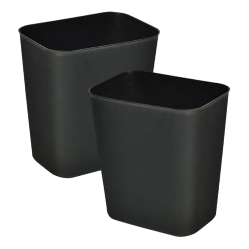 ABOOFAN 2 Stück Kleiner Mülleimer Schwarzer Müllbehälter für Bad Schlafzimmer und Küche Stilvoller Robuster Abfalleimer ohne Deckel für Haushaltsabfälle und Recycling ABOOFAN 2 Stück Kleiner Mülleimer Schwarzer Müllbehälter für Bad Schlafzimmer und Küche Stilvoller Robuster Abfalleimer ohne Deckel für Haushaltsabfälle und Recycling von ABOOFAN