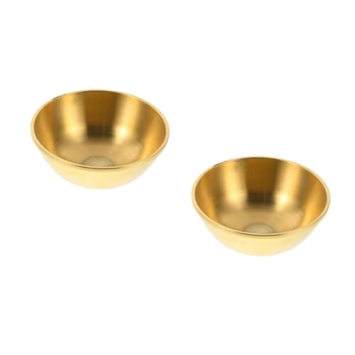 ABOOFAN 2 Stück Messing -Servierschale Tibetisch-buddhistische Schale Buddha Opferschale Feng Shui Geldschale tibetische Schüssel Buddha-Anbetungsschale Ritualschale Teetasse Golden ABOOFAN 2 Stück Messing -Servierschale Tibetisch-buddhistische Schale Buddha Opferschale Feng Shui Geldschale tibetische Schüssel Buddha-Anbetungsschale Ritualschale Teetasse Golden von ABOOFAN