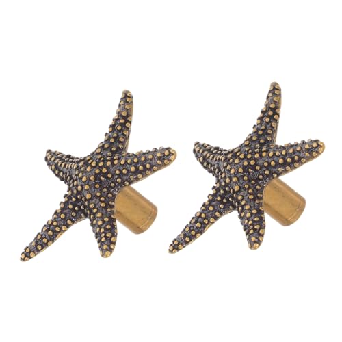 ABOOFAN 2 Stück Messing Stern Türgriffe Retro Kinderzimmer Schubladenknöpfe Nautik Stil Schrankknöpfe für Kommode Kleiderschrank und Möbel Vielseitige Kinderzimmergriffe ABOOFAN 2 Stück Messing Stern Türgriffe Retro Kinderzimmer Schubladenknöpfe Nautik Stil Schrankknöpfe für Kommode Kleiderschrank und Möbel Vielseitige Kinderzimmergriffe von ABOOFAN