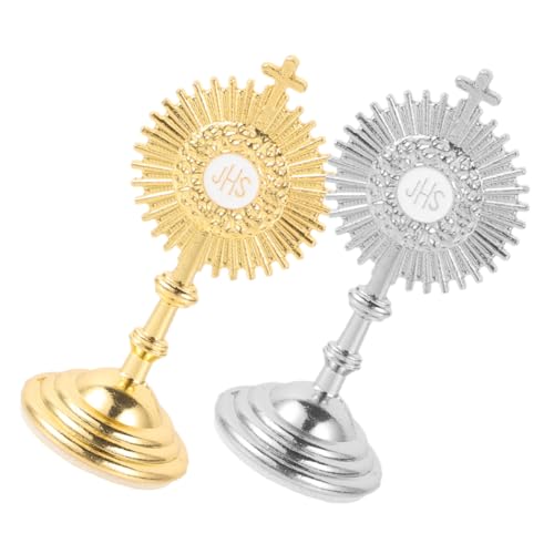 ABOOFAN 2 Stück Metal -Desktop -Ornamente kleine Metalldekorationen Home Office Decor exquisites Tischhandwerk Schreibtisch Metallverzierung Tischhandwerk aus Metall Zinklegierung von ABOOFAN