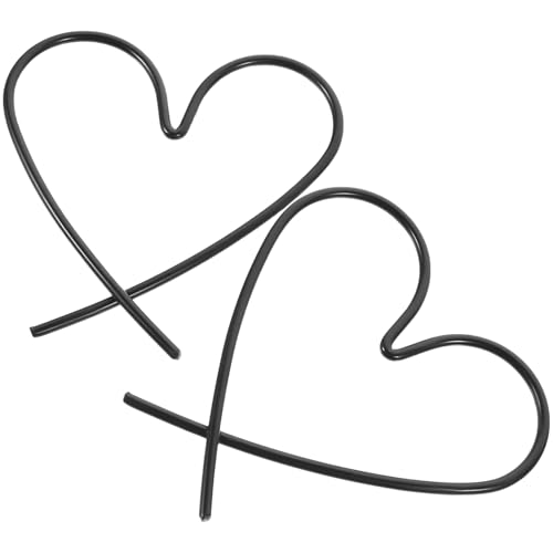 ABOOFAN 2 Stück Metallherzen Wanddeko Herz Draht Wandhänger Schwarz Dekoratives Love Heart Wire Pendant für Schlafzimmer Langlebige Formstabile Metall Wanddekoration ABOOFAN 2 Stück Metallherzen Wanddeko Herz Draht Wandhänger Schwarz Dekoratives Love Heart Wire Pendant für Schlafzimmer Langlebige Formstabile Metall Wanddekoration von ABOOFAN