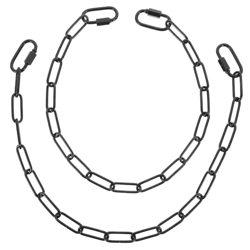 ABOOFAN 2 Stück Metallkette für Beleuchtung Schwarze Pendelleuchten Aufhängung mit Verstellbarer Robuste Eisenkette für Lampen Vielseitig und Langlebig für Wohn und Arbeitsbereiche ABOOFAN 2 Stück Metallkette für Beleuchtung Schwarze Pendelleuchten Aufhängung mit Verstellbarer Robuste Eisenkette für Lampen Vielseitig und Langlebig für Wohn und Arbeitsbereiche von ABOOFAN