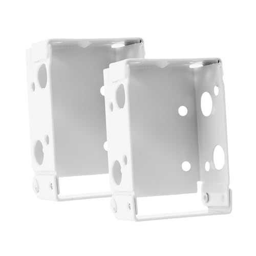 ABOOFAN 2 Stück Mini Jalousie Halterung Weiß Low Profile Fensterrollo Haltebügel Robuste Wandhalter für Vorhangschienen Einfache Montage Platzsparend für Zuhause und Büro von ABOOFAN
