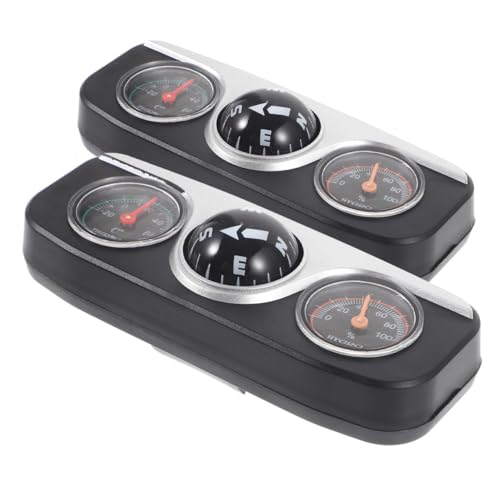 ABOOFAN 2 Stück Multifunktionaler Auto Kompass mit Thermometer Hygrometer Elegantes Armaturenbrett Zubehör für Präzise Navigation und Umgebungsüberwachung im Fahrzeug ABOOFAN 2 Stück Multifunktionaler Auto Kompass mit Thermometer Hygrometer Elegantes Armaturenbrett Zubehör für Präzise Navigation und Umgebungsüberwachung im Fahrzeug von ABOOFAN