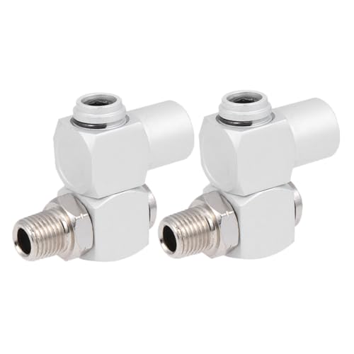 ABOOFAN 2 Stück Npt Luftschlauchkupplung Drehbarer Pneumatischer Schnellverschluss Metallischer Gerader Schlauchverbinder Druckbeständig und Auslaufsicher für Kompressoren von ABOOFAN