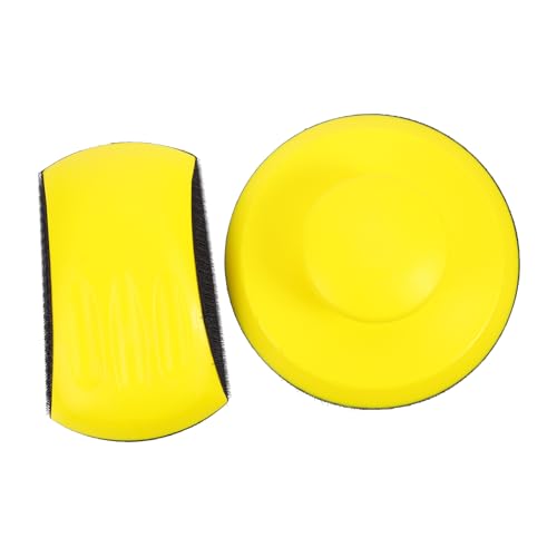 ABOOFAN 2 Stück Praktische Pu-schaum Hand-schleifscheiben Selbstklebend Verschleißfest für Möbelrestaurierung Komfortabler Handgriff Umweltfreundliches Material Langlebig Vielseitig von ABOOFAN