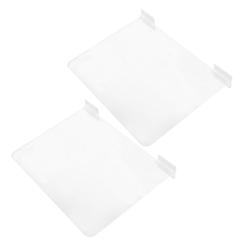 ABOOFAN 2 Stück Regaltrenner für Kleiderschrankorganisation Transparente Einlegeböden für Effiziente Raumnutzung im Schlafzimmer Büro und Bücherregal zu Installieren und Leicht zu Reinigen von ABOOFAN