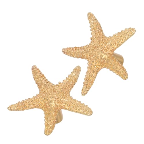 ABOOFAN 2 Stück Retro Messing Türgriff Sternförmiger Schrankgriff Kinderkleiderschrank Griff Meeresmotiv Vintage Kommode Möbelgriff Sicher für Kinderzimmer ABOOFAN 2 Stück Retro Messing Türgriff Sternförmiger Schrankgriff Kinderkleiderschrank Griff Meeresmotiv Vintage Kommode Möbelgriff Sicher für Kinderzimmer von ABOOFAN