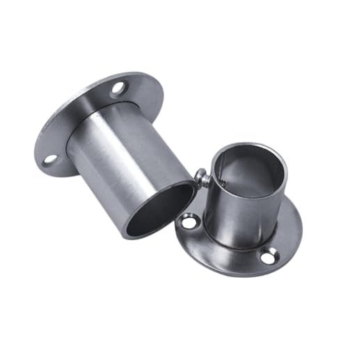 ABOOFAN 2 Stück Runde Möbelrohrhalter aus Metall für Kleiderstange Garderobenstange Stabile Rohrlager mit Montagematerial Geeignet für Runde Kleiderstangen ABOOFAN 2 Stück Runde Möbelrohrhalter aus Metall für Kleiderstange Garderobenstange Stabile Rohrlager mit Montagematerial Geeignet für Runde Kleiderstangen von ABOOFAN