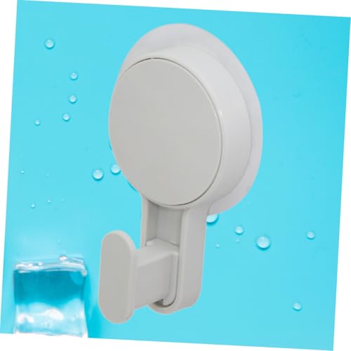 ABOOFAN 2 Stück Saugknopf wandhaken Weiß PVC Fester Halt ohne Bohren Abnehmbar für Badezimmer Glasfliesen Spiegel Vielseitig Verwendbar Robuste Saugnapfhalterung von ABOOFAN