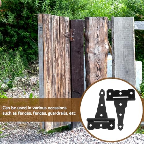 ABOOFAN 2 Stück Scheunentorscharniere Robuste und Langlebige T Hardware für Garagentore Installieren für Zäune und Holztüren Matte Schwarze Oberfläche ABOOFAN 2 Stück Scheunentorscharniere Robuste und Langlebige T Hardware für Garagentore Installieren für Zäune und Holztüren Matte Schwarze Oberfläche von ABOOFAN
