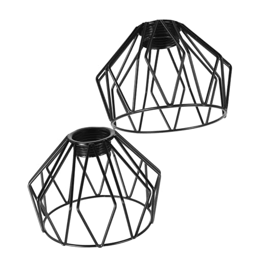 ABOOFAN 2 Stück Schwarze Metall Lampenschirme Vintage Drahtkäfig Lampenschirm Robust Retro Hängeleuchte Ersatz für Küchen Wohnzimmer Büro Beleuchtung ABOOFAN 2 Stück Schwarze Metall Lampenschirme Vintage Drahtkäfig Lampenschirm Robust Retro Hängeleuchte Ersatz für Küchen Wohnzimmer Büro Beleuchtung von ABOOFAN
