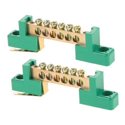 ABOOFAN 2 Stück Teiliges Kupfer Erdungsschienen mit Robustem Sammelschienen Verteilerblock für Elektrische Erdungsanschlüsse in Verteilerkästen Langlebig Hohe Leitfähigkeit Einfache ABOOFAN 2 Stück Teiliges Kupfer Erdungsschienen mit Robustem Sammelschienen Verteilerblock für Elektrische Erdungsanschlüsse in Verteilerkästen Langlebig Hohe Leitfähigkeit Einfache von ABOOFAN