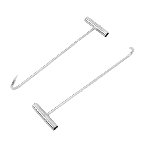 ABOOFAN 2 Stück Teiliges Manhole Cover Lifter mit Ergonomischem T Haken Robuster Metallgriff Vielseitig Einsetzbar zum Anheben von Kanalschachtabdeckungen Regenabläufen Rolltüren und ABOOFAN 2 Stück Teiliges Manhole Cover Lifter mit Ergonomischem T Haken Robuster Metallgriff Vielseitig Einsetzbar zum Anheben von Kanalschachtabdeckungen Regenabläufen Rolltüren und von ABOOFAN