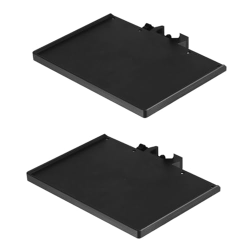 ABOOFAN 2 Stück Teiliges Mikrofonständer Tablett mit Halterung für Soundkarten für Live Streaming Bühne Büro und Home Studios und Kompatibel mit Meisten Mikrofonständern von ABOOFAN