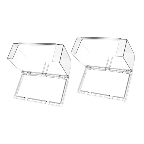ABOOFAN 2 Stück Teiliges Wasserdichtes Steckdosenabdeckungs Selbstklebende Transparente Schutzabdeckung für Wandsteckdosen im Badezimmer Langlebiger Steckdosenschutz mit Einfachem Design von ABOOFAN