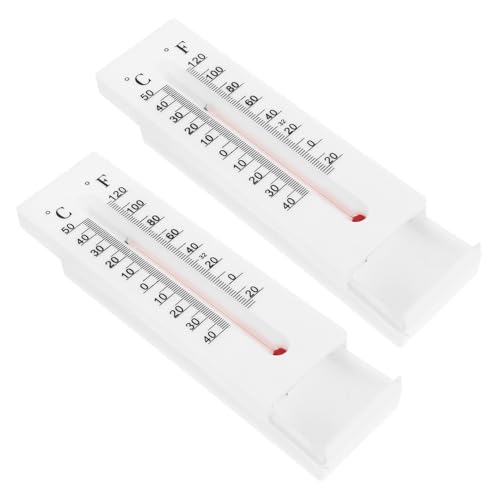 ABOOFAN 2 Stück Thermometer Schlüsselversteck Außen Wetterfest Dekorative Schlüsselbox aus Kunststoff für Haus Schlüsselaufbewahrung Unauffälliger Wand-schlüsselsafe von ABOOFAN