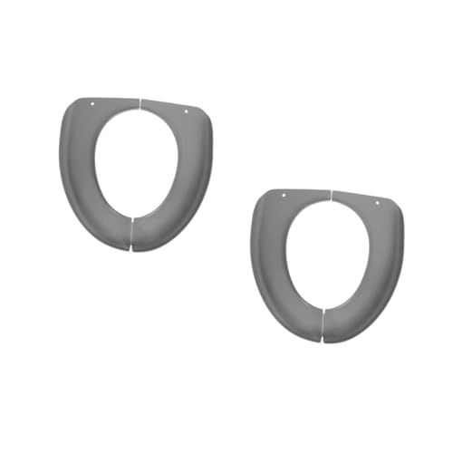 ABOOFAN 2 Stück Toilettenspüler tragbare Toilettensitzabdeckung tragbarer Toilettensitzpolster Toilettenkissen aus Kunststoff Toilettensitzabdeckung aus Kunststoff Plastik Dunkelgrau ABOOFAN 2 Stück Toilettenspüler tragbare Toilettensitzabdeckung tragbarer Toilettensitzpolster Toilettenkissen aus Kunststoff Toilettensitzabdeckung aus Kunststoff Plastik Dunkelgrau von ABOOFAN