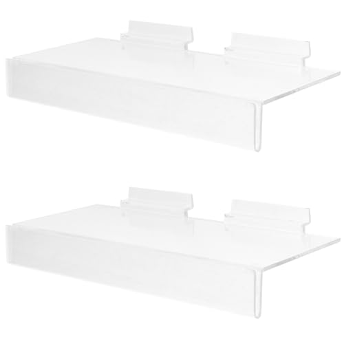 ABOOFAN 2 Stück Transparente Wandregale aus Stabile Schuhhalter für Slatwall für Präsentation von Sneakers Geschäften Hause ABOOFAN 2 Stück Transparente Wandregale aus Stabile Schuhhalter für Slatwall für Präsentation von Sneakers Geschäften Hause von ABOOFAN