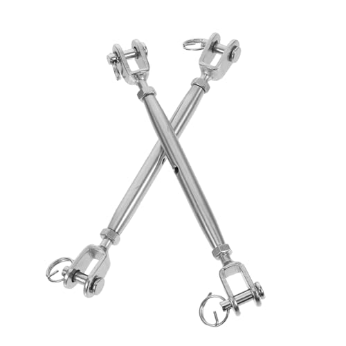 ABOOFAN 2 Stück Turnbuckle Spannschloss für Drahtseil Wetterfest Korrosionsbeständig für Outdoor Anwendungen Hochwertige Rigging Werkzeuge von ABOOFAN