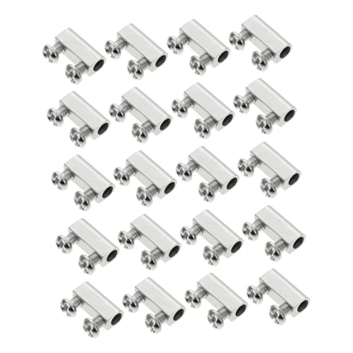 ABOOFAN 20 Sätze Drahtseilklemmen Set Kabelklemmen mit Schrauben Doppelte Design Robust und Rostfrei für Decken Kronleuchter und Bauprojekte ABOOFAN 20 Sätze Drahtseilklemmen Set Kabelklemmen mit Schrauben Doppelte Design Robust und Rostfrei für Decken Kronleuchter und Bauprojekte von ABOOFAN