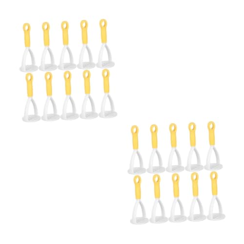 ABOOFAN 20 Stck. Mini Potato Masher Ergonomische Kartoffel Kartoffelpressestampfer Handstampfer Für Kartoffeln Manuelle Kartoffelpresse Kartoffel -masher -werkzeug Kleiner Stampfer Pp Gelb von ABOOFAN