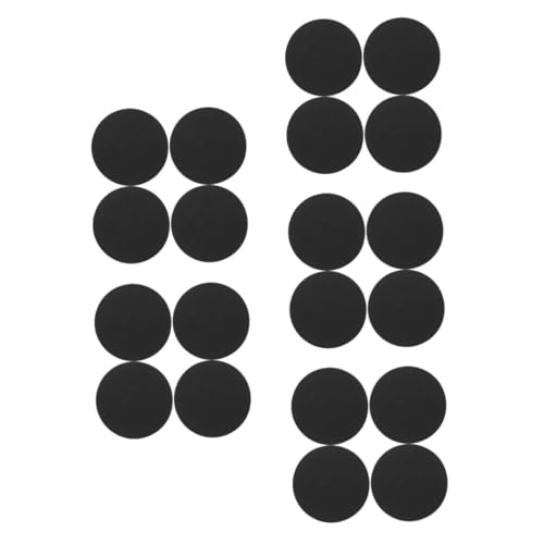 ABOOFAN 20 Stck. Schwammaufkleber Isolations -soundpads Dämpfungspad Eva Schwammmatte Isolationspads Schwamm Schwammschallabsorber Schallabsorbierender Schwamm Schwarz von ABOOFAN