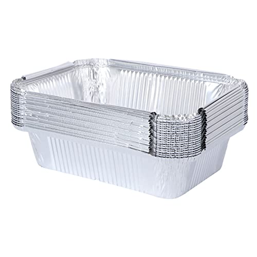 ABOOFAN 20 Stück Cupcake- Toaster Ofenpfannen Keksblech Aluminium-Kuchenformen Mit Deckel Runde Grillpfannen Servierteller Tablett Blechbehälter Mit Deckel - -Pfannen von ABOOFAN