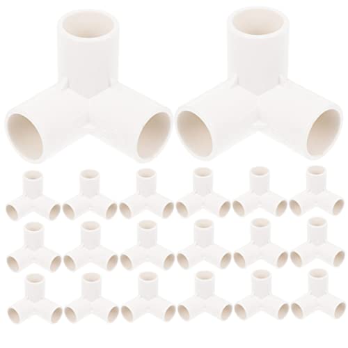 ABOOFAN 20 Stück PVC Rohrverbinder Elbow Fittings für Diy Gartenstützstrukturen Robuste PVC Anschlüsse für Pools von ABOOFAN