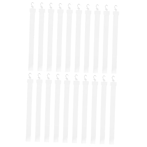 ABOOFAN 20 Stück Teiliges Kunststoff Merchandise Display mit Faltbaren Metallhaken Umweltfreundlich Robust Einfach Montierbar für Ordentliche Warenpräsentation im Supermarkt von ABOOFAN