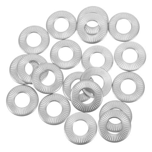 ABOOFAN 20 Stück Teiliges Set Edelstahl Federscheiben mit Gerändelter Oberfläche Rutschfest und Verschleißfest Praktische Sicherungsscheiben für Montage und Reparatur Erhöhte Reibung ABOOFAN 20 Stück Teiliges Set Edelstahl Federscheiben mit Gerändelter Oberfläche Rutschfest und Verschleißfest Praktische Sicherungsscheiben für Montage und Reparatur Erhöhte Reibung von ABOOFAN