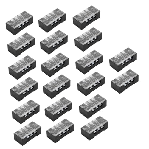 ABOOFAN 20 Stück Teiliges Zweireihiges Schraubklemmenleiste Terminal Strip Block mit Abnehmbarem Isolierdeckel Stabile Schraubverbindung Staubgeschützt Einfach zu Montieren Schwarz ABOOFAN 20 Stück Teiliges Zweireihiges Schraubklemmenleiste Terminal Strip Block mit Abnehmbarem Isolierdeckel Stabile Schraubverbindung Staubgeschützt Einfach zu Montieren Schwarz von ABOOFAN