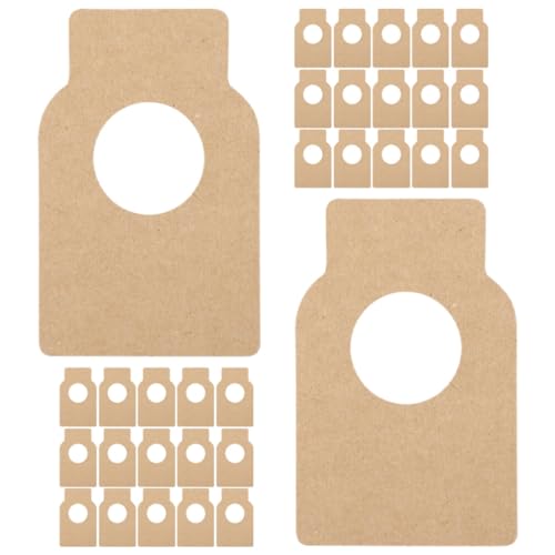 ABOOFAN 200 Stück Wiederverwendbare Weinflaschenanhänger – Kraftpapier-Kelleretiketten Weinregale Markierungen Doppelseitige Weinflaschenhals-Id-Tags Für Weinverkäufer von ABOOFAN