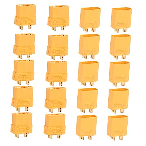ABOOFAN 20Stücke Batterien Hohe Leitfähigkeit Einfach zu Löten Sicher Stabil für Modellbau DIY Projekte Orange Verbindungsklemmen von ABOOFAN